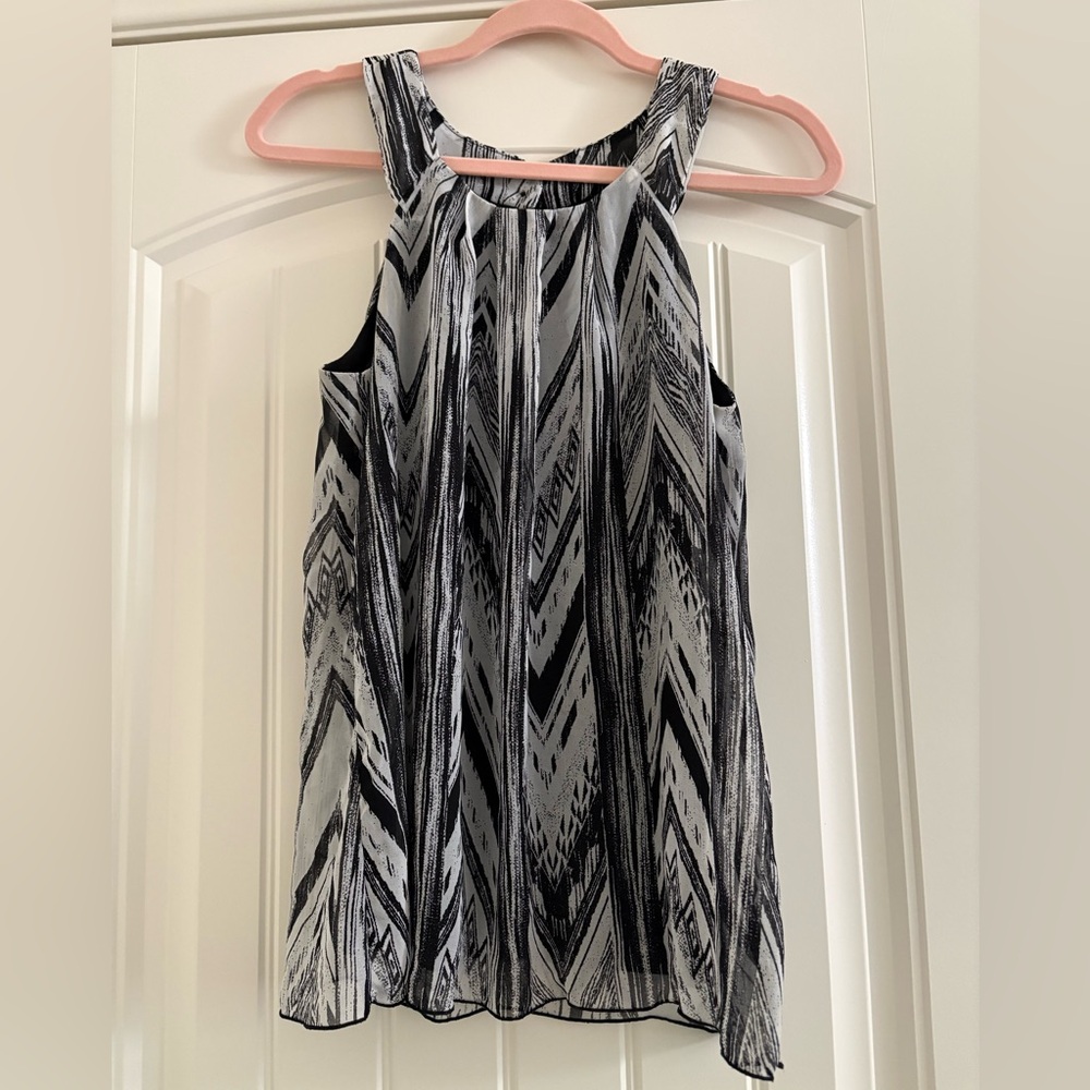 BCX Monochrome Chevron Dress